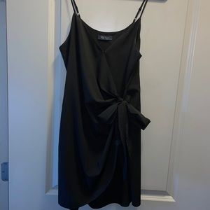 Black wrap dress, only one worn, Small, runs big. Very light, good quality